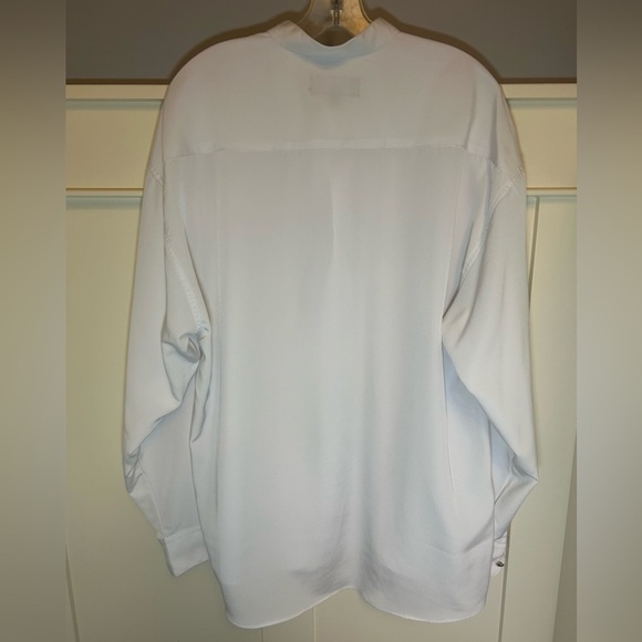 Bruttini Italy embroidered collar white button up longsleeve - Picture 8 of 8